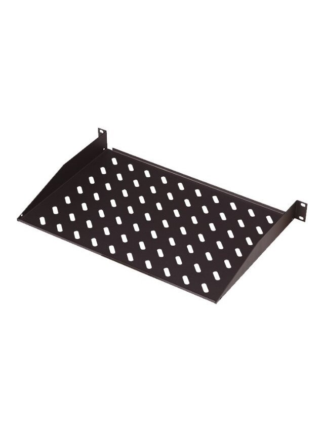 Digitus | 1U Fixed Shelf for Racks | DN-19 TRAY-1-400-SW | The shelves for fixed mounting can be installed easy on the two front 483 mm (19“) profile rails of your 483 mm (19“) network- or server cabinet. Due to their stable, perforated steel sheet with a Digitus | 1U Fixed Shelf for Racks | DN-19 TRAY-1-400-SW | The shelves for fixed mounting can be installed easy on the two front 483 mm (19“) profile rails of your 483 mm (19“) network- or server cabinet. Due to their stable, perforated steel sheet with a