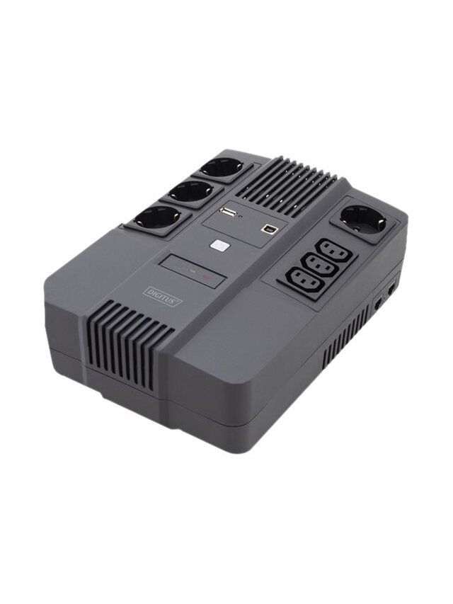 Digitus | All-in-One UPS | All-in-One UPS, 800VA/480W, LED 12V/9Ah x1, 4x CEE 7/7,3x IEC C13, USB, RJ45 | 800 VA | 480 W Digitus | All-in-One UPS | All-in-One UPS, 800VA/480W, LED 12V/9Ah x1, 4x CEE 7/7,3x IEC C13, USB, RJ45 | 800 VA | 480 W