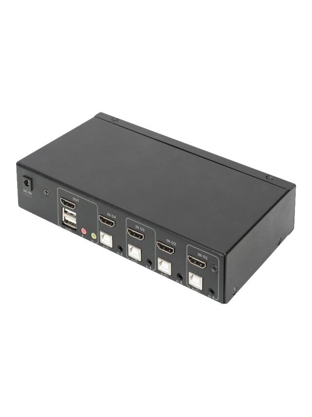 Digitus | KVM Switch, 4 Port, Single Display, 4K, HDMI | DS-12880 2 Digitus | KVM Switch, 4 Port, Single Display, 4K, HDMI | DS-12880 2