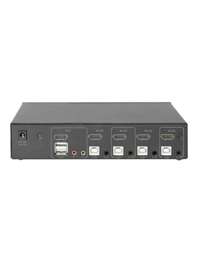 Digitus | KVM Switch, 4 Port, Single Display, 4K, HDMI | DS-12880 3 Digitus | KVM Switch, 4 Port, Single Display, 4K, HDMI | DS-12880 3