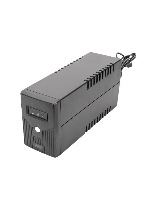 Digitus | Line-Interactive UPS | Line-Interactive UPS DN-170063, 600VA, 360W, 1x 12V/7Ah battery, 2x CEE 7/7 outlet, 2x RJ-11, 1x USB 2.0 type B, LED, Simulated Sine Wave, 298x101x142mm, 4.35kg | 600 VA | 360 W