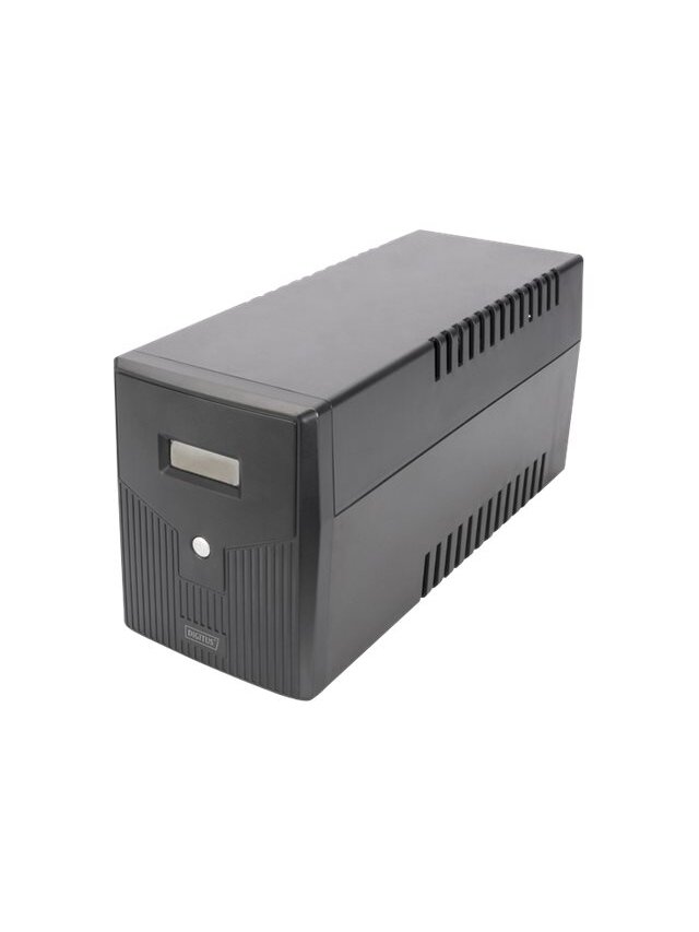 Digitus | Line-Interactive UPS | Line-Interactive UPS DN-170074, 1000VA, 600W, 2x 12V/7Ah battery, 4x CEE 7/7 outlet, 2x RJ45, 1x USB 2.0 type B, 1x RS232, LCD, Simulated Sine Wave, 338x150x162mm, 7.8kg | 1000 VA | 600 W