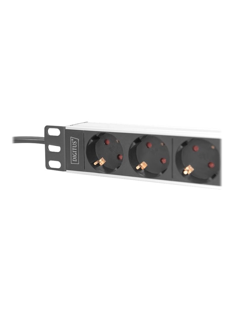 Digitus | 10” Socket Strip with Aluminum Profile, 4-way safety sockets | DN-95418 2 Digitus | 10” Socket Strip with Aluminum Profile, 4-way safety sockets | DN-95418 2