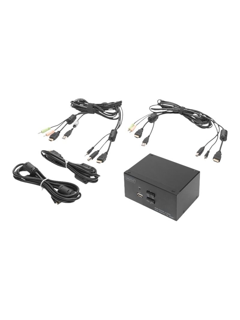 Digitus | KVM Switch, 2 Port, Dual Display, 4K, HDMI | DS-12860 4 Digitus | KVM Switch, 2 Port, Dual Display, 4K, HDMI | DS-12860 4