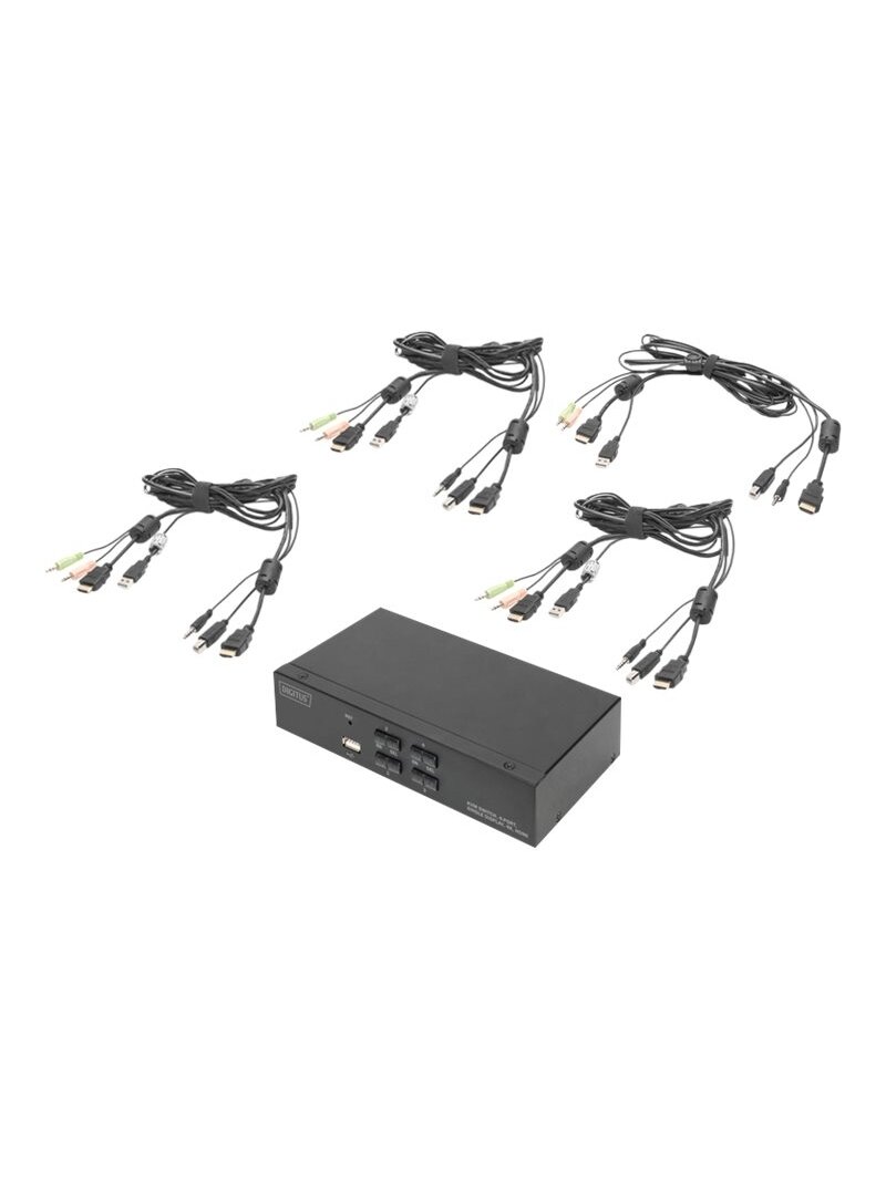 Digitus | KVM Switch, 4 Port, Single Display, 4K, HDMI | DS-12880 4 Digitus | KVM Switch, 4 Port, Single Display, 4K, HDMI | DS-12880 4