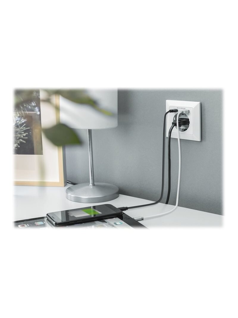 Digitus | Safety Plug for Flush Mounting with 1 x USB Type-C, 1 x USB A 4 Digitus | Safety Plug for Flush Mounting with 1 x USB Type-C, 1 x USB A 4