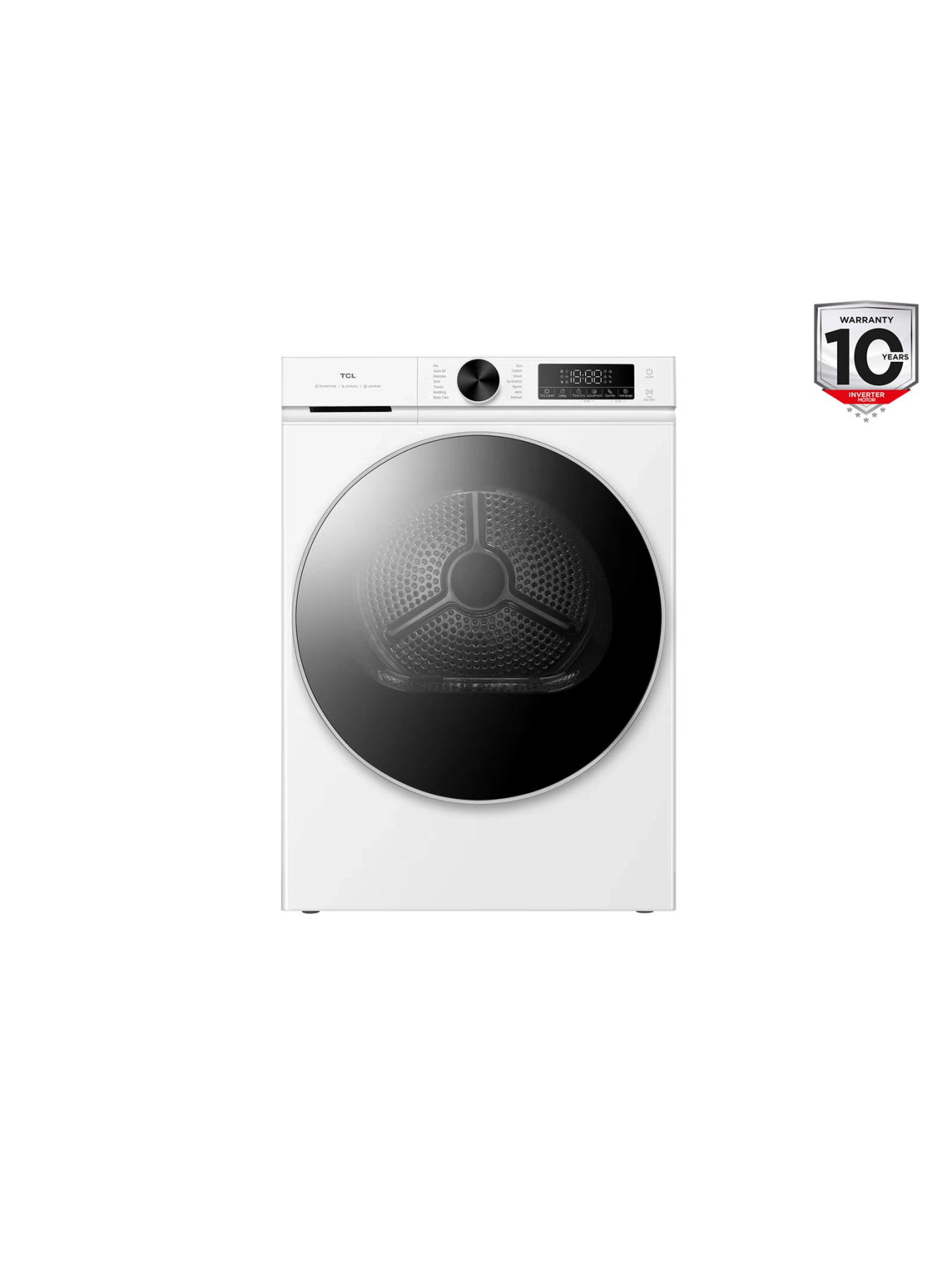 Dryer Machine | DP0844WE0 | TCL Front loading | Energy efficiency class E | 8 kg | LED | Heat pump | Depth 59.3 cm | White Dryer Machine | DP0844WE0 | TCL Front loading | Energy efficiency class E | 8 kg | LED | Heat pump | Depth 59.3 cm | White