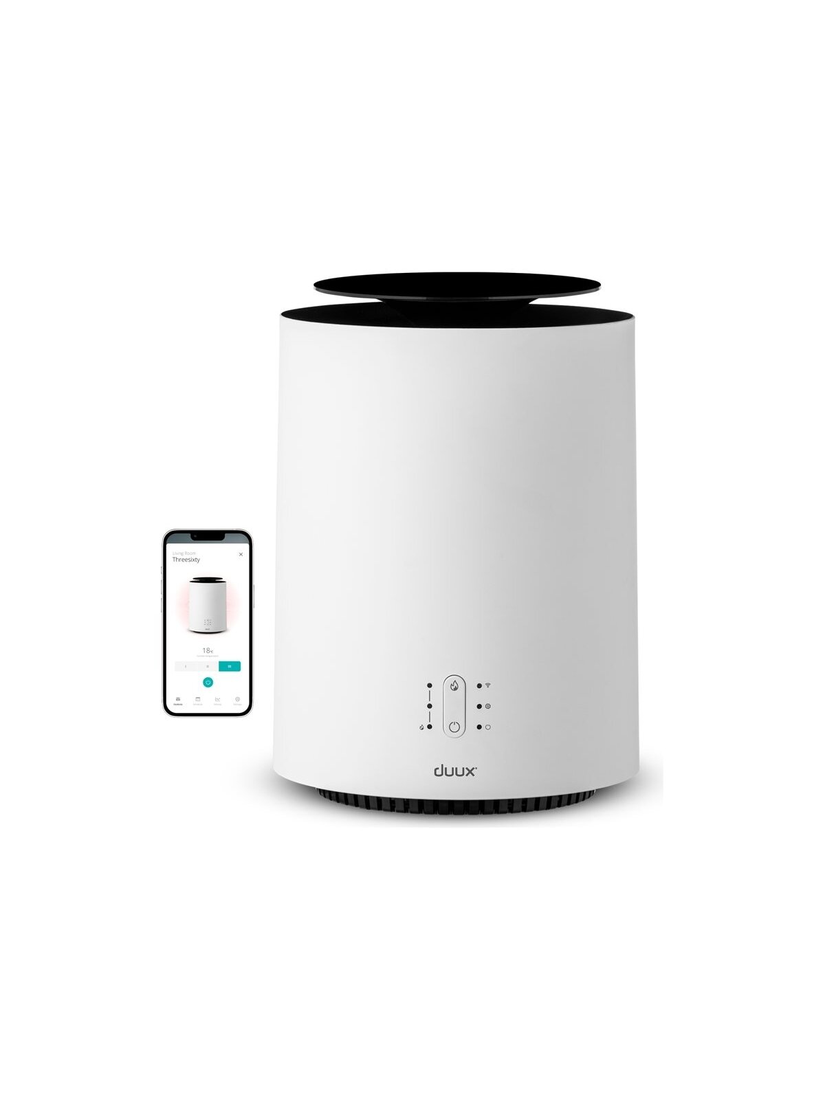 Duux | Threesixty Smart Fan + Heater Gen2 | 1800 W | Suitable for rooms up to 30 m² | White | N/A