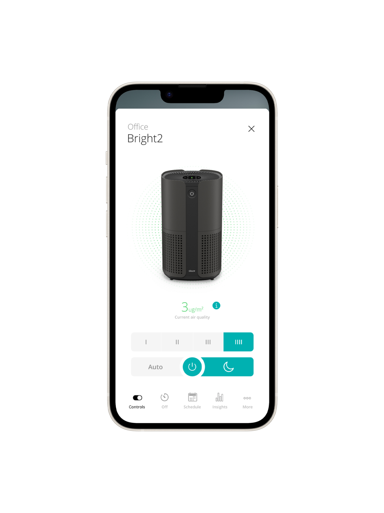 Duux Smart Air Purifier | Bright 2 | 4-22 W | Suitable for rooms up to 42 m² | Black 6
