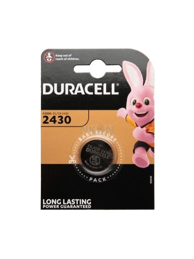 Duracell | Battery | DL2430 BL1 | CR2430 | Lithium | 1 pc(s)