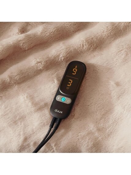 Duux Yentl Heated Overblanket, 200 x 200 cm | DXOB12 | Number of heating levels 9 | Number of persons 1 | Washable | Remote control | Premium faux fur | 200 W | Bubble Gray 4