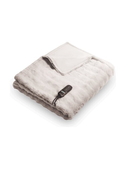 Duux Yentl Heated Overblanket, 200 x 200 cm | DXOB12 | Number of heating levels 9 | Number of persons 1 | Washable | Remote control | Premium faux fur | 200 W | Bubble Gray Duux Yentl Heated Overblanket, 200 x 200 cm | DXOB12 | Number of heating levels 9 | Number of persons 1 | Washable | Remote control | Premium faux fur | 200 W | Bubble Gray