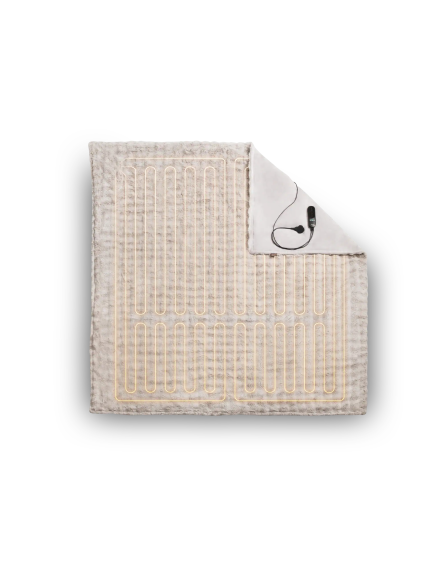 Duux Yentl Heated Overblanket, 200 x 200 cm | DXOB12 | Number of heating levels 9 | Number of persons 1 | Washable | Remote control | Premium faux fur | 200 W | Bubble Gray 1