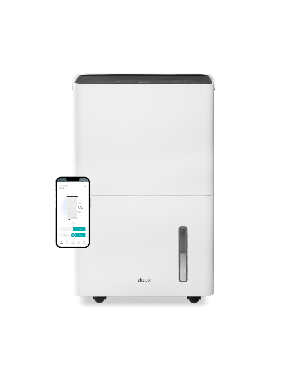 Duux Smart Dehumidifier | Bora | Suitable for rooms up to 50 m² | Water tank capacity 4 L | White