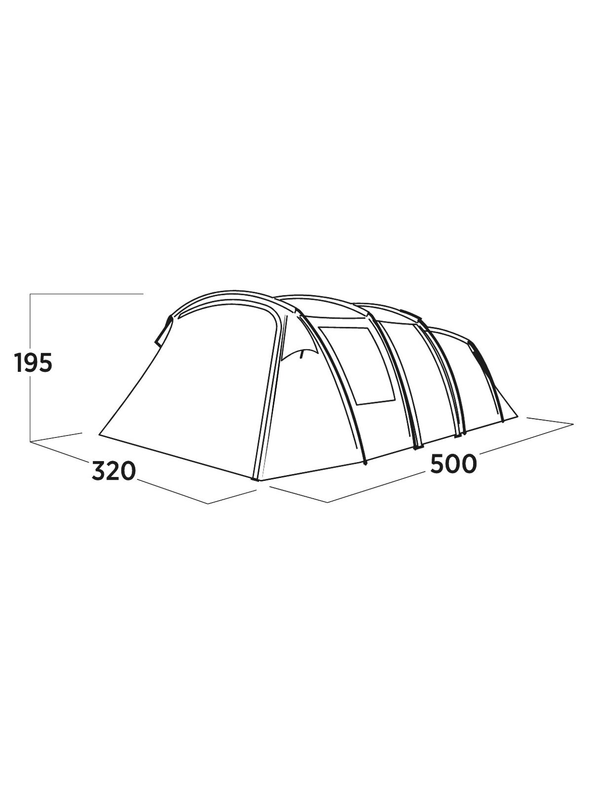 Easy Camp Family tent | Hamra 5 | 5 person(s) | Blue 5