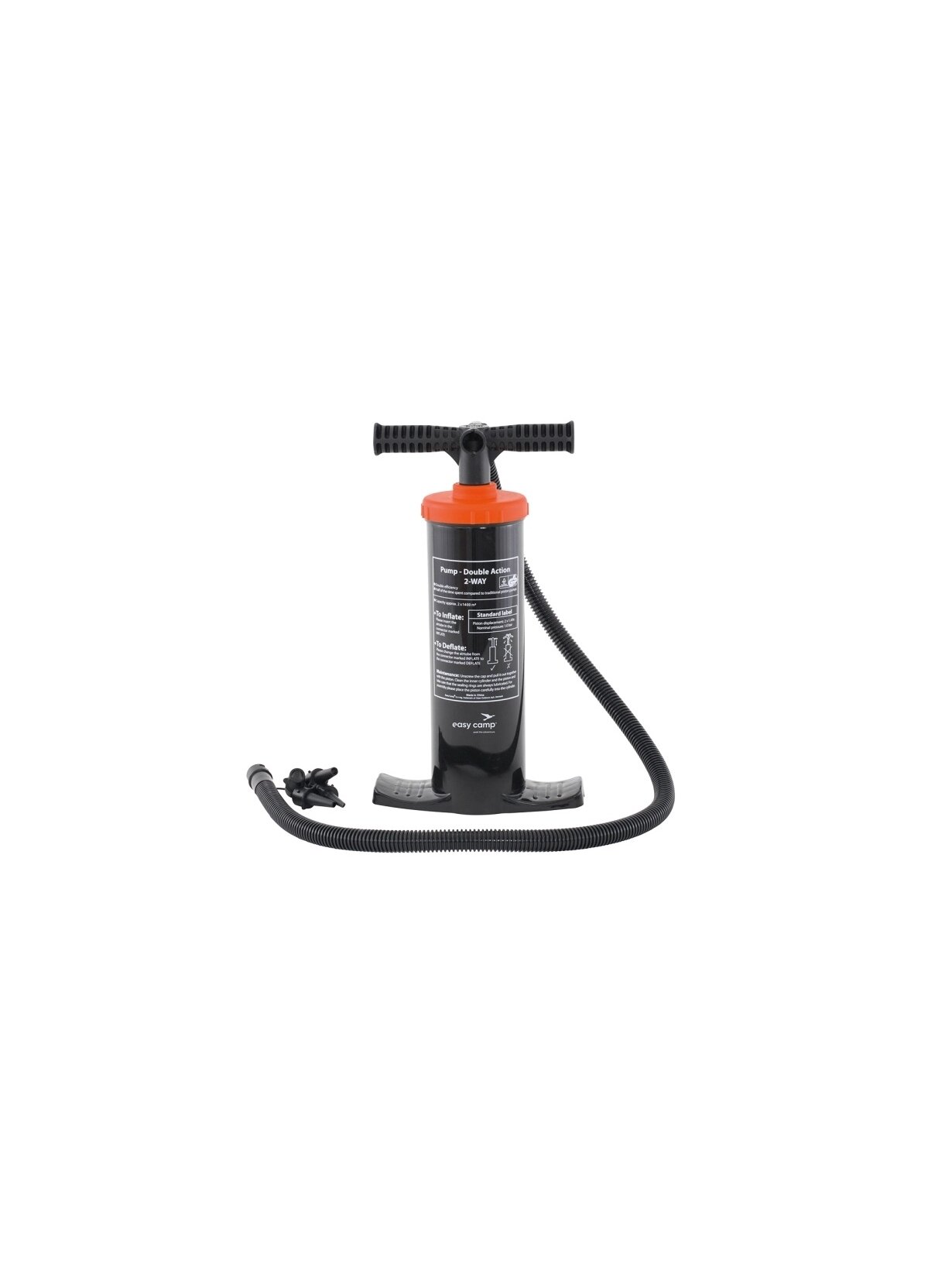 Easy Camp Double Action Pump Manual Air Pump for Quick Inflation | 1.4 L Easy Camp Double Action Pump Manual Air Pump for Quick Inflation | 1.4 L