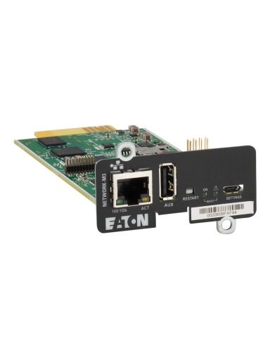 Eaton | Cybersecure Gigabit NETWORK-M3 Card for UPS and PDU | Network-M3 Eaton | Cybersecure Gigabit NETWORK-M3 Card for UPS and PDU | Network-M3