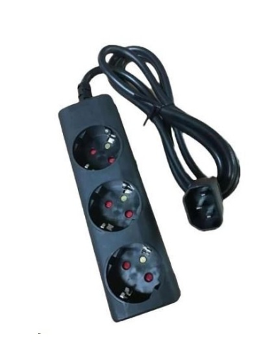 Eaton | Eaton Output cable IEC-Schuko 10A C14 - 3x Schuko-Box | 1010081 | Sockets quantity 3