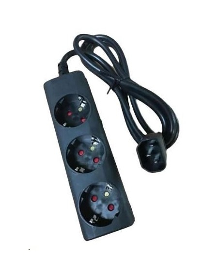 Eaton | Eaton Output cable IEC-Schuko 10A C14 - 3x Schuko-Box | 1010081 | Sockets quantity 3 Eaton | Eaton Output cable IEC-Schuko 10A C14 - 3x Schuko-Box | 1010081 | Sockets quantity 3