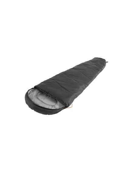 Easy Camp Starling Mummy Black 8°C | Sleeping Bag | 210 x 75 x 50 cm | -5 to 12 °C | Two-way open-end, autolock