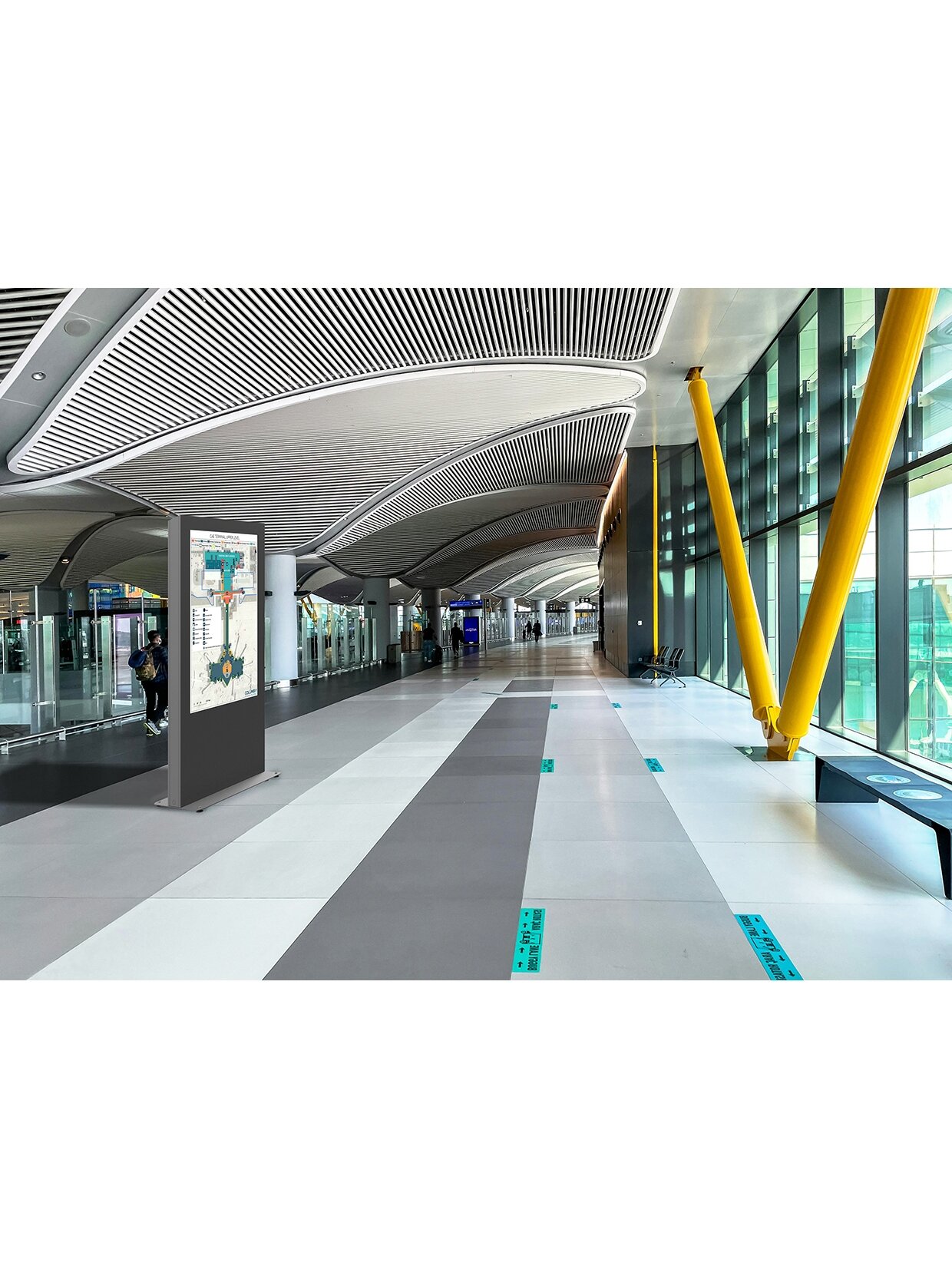 EDBAK Floor stand | IDS09.55 Indoor Public Display Totem | 55 " | Black 2 EDBAK Floor stand | IDS09.55 Indoor Public Display Totem | 55 " | Black 2
