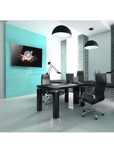 EDBAK Wall mount | Lateral adjustment of the screen once mounted on the wall plate | 50-86 " | Maximum weight (capacity) 80 kg | Black EDBAK Wall mount | Lateral adjustment of the screen once mounted on the wall plate | 50-86 " | Maximum weight (capacity) 80 kg | Black