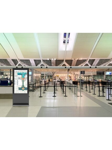 EDBAK Floor stand | IDS10.55 Indoor Public Display Totem with glass front | 55 " | Black 1 EDBAK Floor stand | IDS10.55 Indoor Public Display Totem with glass front | 55 " | Black 1