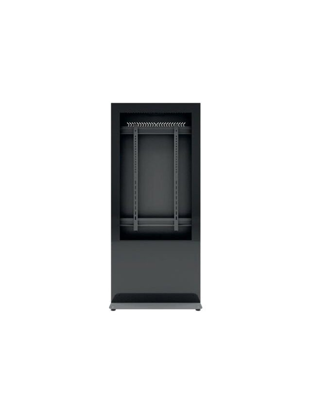 EDBAK Floor stand | IDS10.55 Indoor Public Display Totem with glass front | 55 " | Black EDBAK Floor stand | IDS10.55 Indoor Public Display Totem with glass front | 55 " | Black