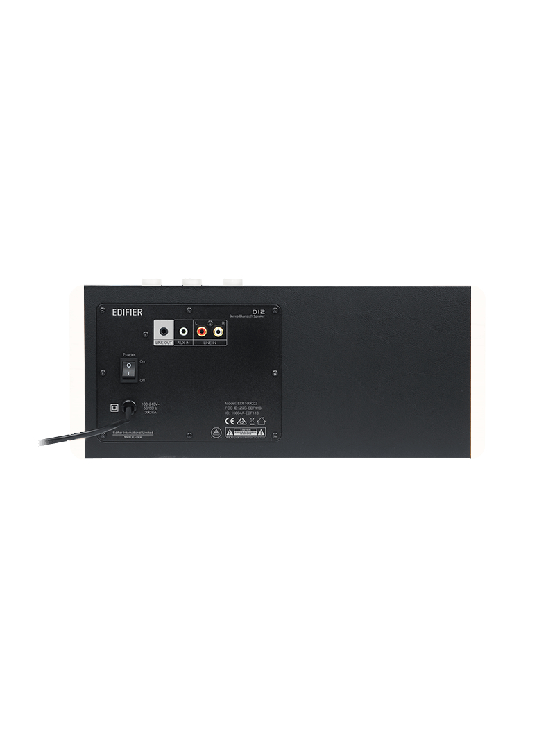 Edifier Small Powered Speaker | D12 | Bluetooth | White | Wireless connection 4