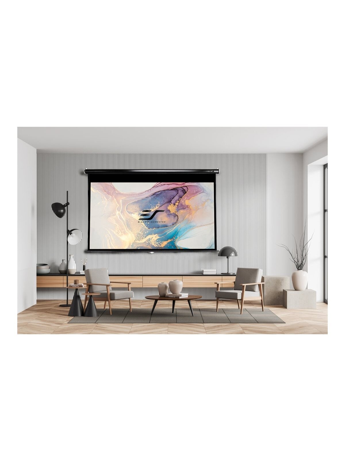 Elite Screens | Manual Series | M135UWH2 | Diagonal 135 " | 16:9 | Viewable screen width (W) 299 cm | Black 3 Elite Screens | Manual Series | M135UWH2 | Diagonal 135 " | 16:9 | Viewable screen width (W) 299 cm | Black 3