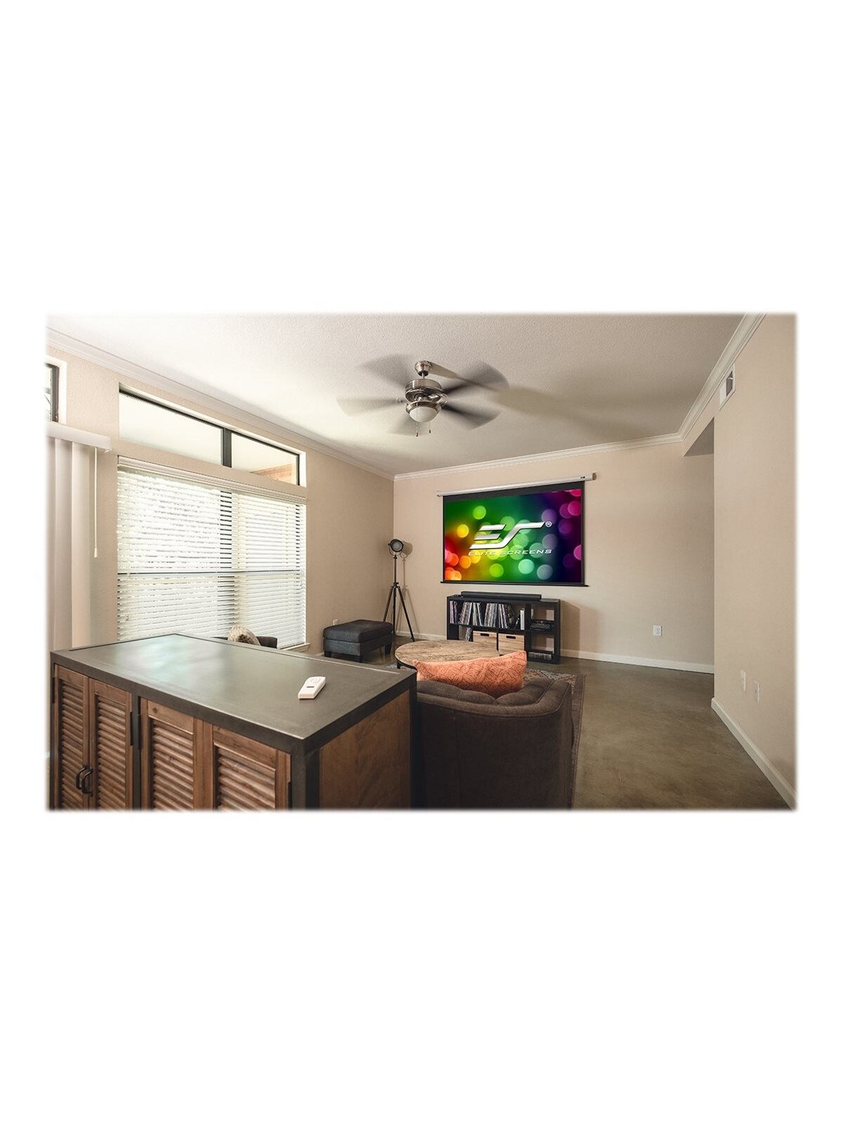 Elite Screens | Spectrum Series | Electric120V | Diagonal 120 " | 4:3 | Viewable screen width (W) 244 cm | White 2 Elite Screens | Spectrum Series | Electric120V | Diagonal 120 " | 4:3 | Viewable screen width (W) 244 cm | White 2