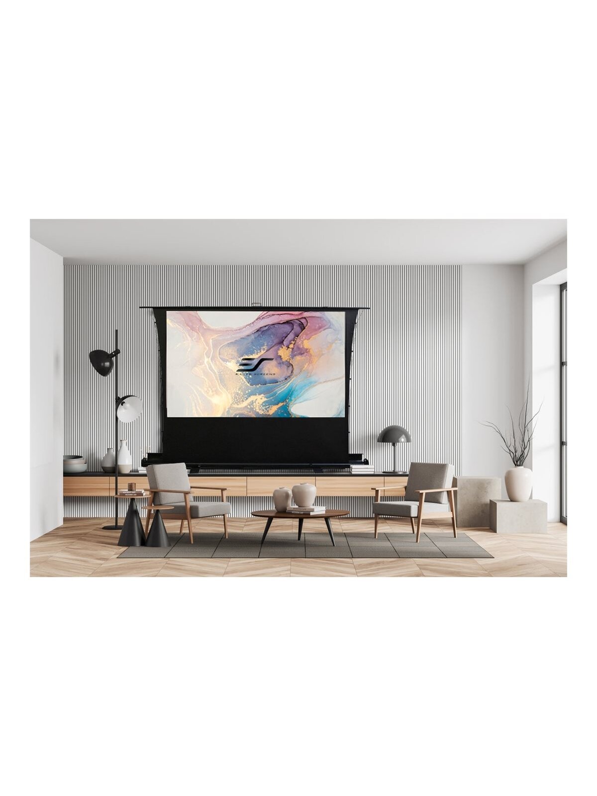 Elite Screens | Tab Tension suitcase screen | FT92XWH | Diagonal 92 " | 16:9 | Viewable screen width (W) 203 cm | Black 8