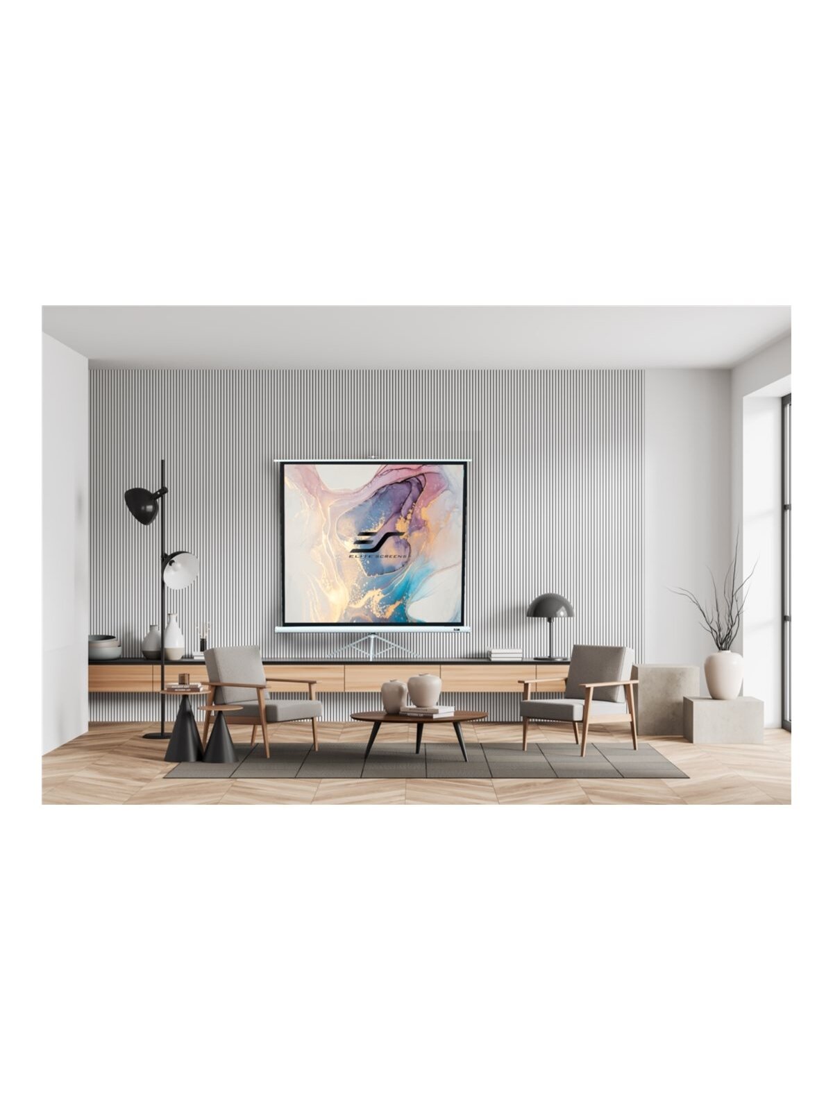 Elite Screens | Tripod Series | T120NWV1 | Diagonal 120 " | 4:3 | Viewable screen width (W) 244 cm | White 3 Elite Screens | Tripod Series | T120NWV1 | Diagonal 120 " | 4:3 | Viewable screen width (W) 244 cm | White 3