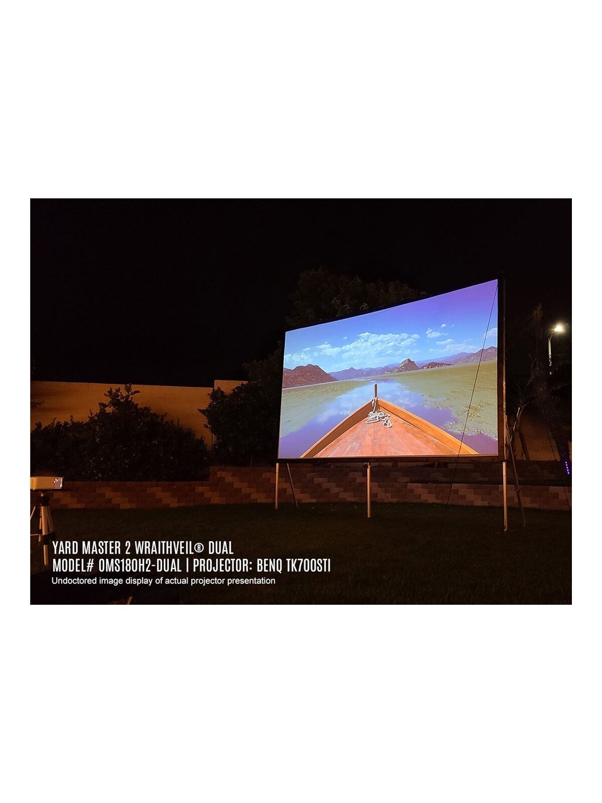 Elite Screens | Yard Master 2 Mobile Outdoor screen CineWhite | OMS120H2 | Diagonal 120 " | 16:9 | Viewable screen width (W) 266 cm 3
