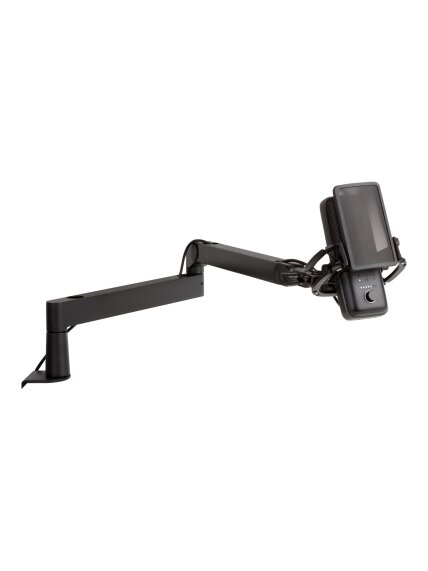Elgato | Wave Mic Arm | 10AAN9901 | Upper Arm Desk Clearance (160 mm); Lower Arm Desk Clearance (70 mm); Horizontal Reach (740 mm); Vertical Rotation (90 ° up / 60 ° down (elbow); Desk Clamp expandable up to 60 mm | Low Profile Elgato | Wave Mic Arm | 10AAN9901 | Upper Arm Desk Clearance (160 mm); Lower Arm Desk Clearance (70 mm); Horizontal Reach (740 mm); Vertical Rotation (90 ° up / 60 ° down (elbow); Desk Clamp expandable up to 60 mm | Low Profile