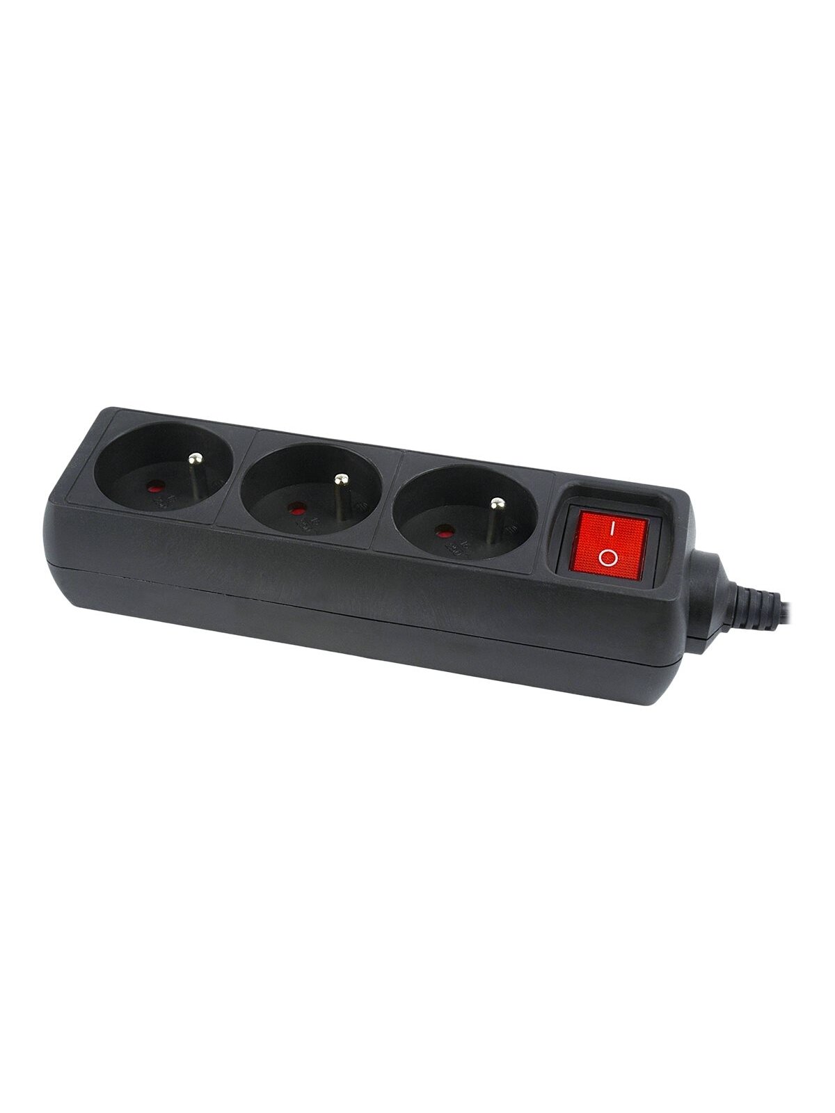 EnerGenie | Power strip, 3 FR sockets, 10 A, C14 plug | EG-PSU3F-01 3 EnerGenie | Power strip, 3 FR sockets, 10 A, C14 plug | EG-PSU3F-01 3
