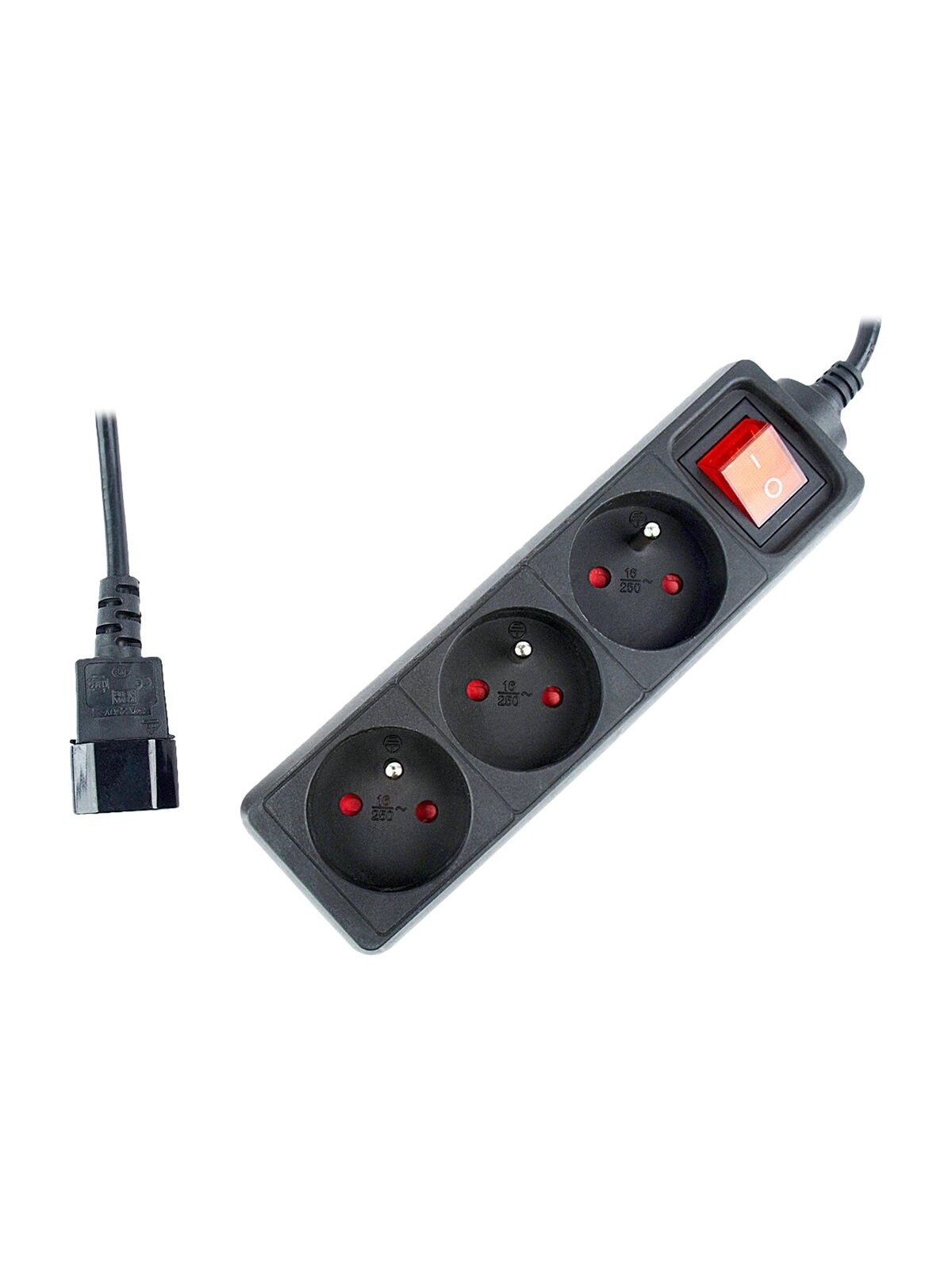 EnerGenie | Power strip, 3 FR sockets, 10 A, C14 plug | EG-PSU3F-01 4
