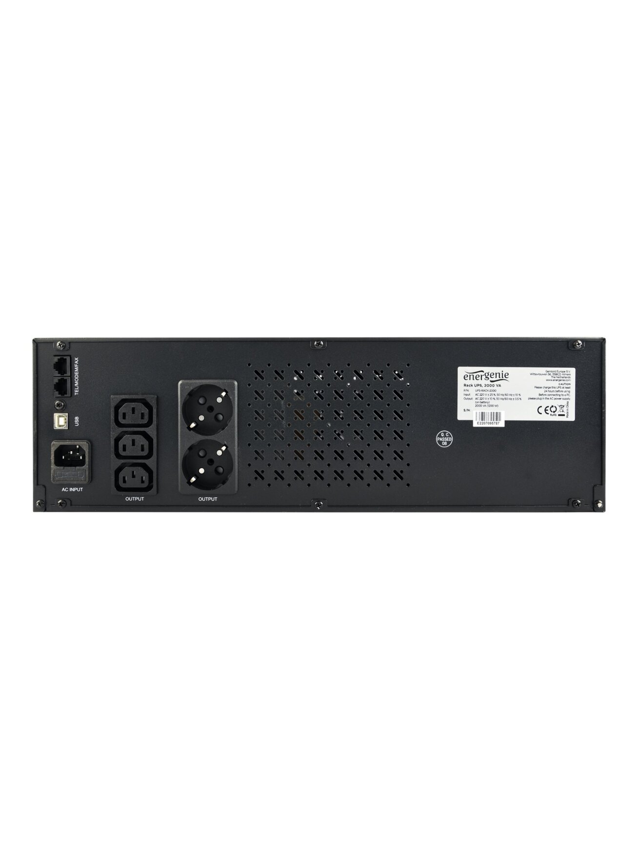 EnerGenie | Rack 2000VA UPS | UPS-RACK-2000 | 2000 VA | 1200 W 4 EnerGenie | Rack 2000VA UPS | UPS-RACK-2000 | 2000 VA | 1200 W 4