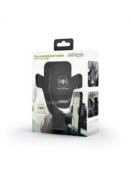 EnerGenie | EG-TA-CHAV-QI10-01 | Car smartphone holder with wireless charger | Built-in charger | 77 g 3