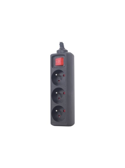 EnerGenie | Power strip, 3 FR sockets, 10 A, C14 plug | EG-PSU3F-01