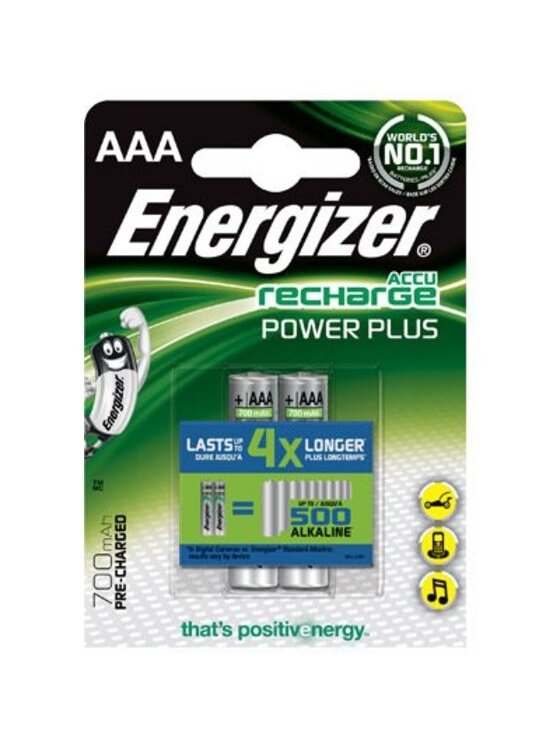 Energizer | AAA/HR03 | 700 mAh | Rechargeable Accu Power Plus Ni-MH | 2 pc(s)