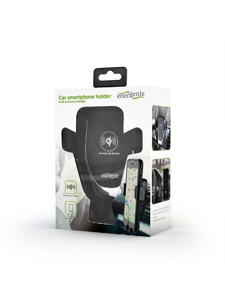 EnerGenie | EG-TA-CHAV-QI10-01 | Car smartphone holder with wireless charger | Built-in charger | 77 g 3