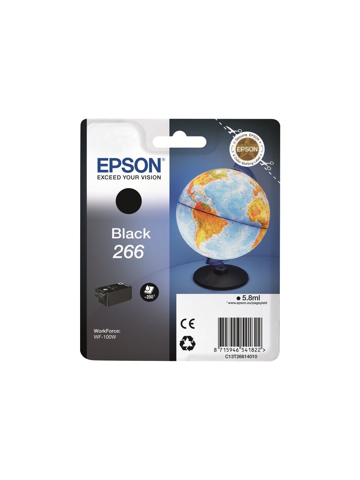 Epson 266 BK Ink Cartridge | Ink | Black 1 Epson 266 BK Ink Cartridge | Ink | Black 1