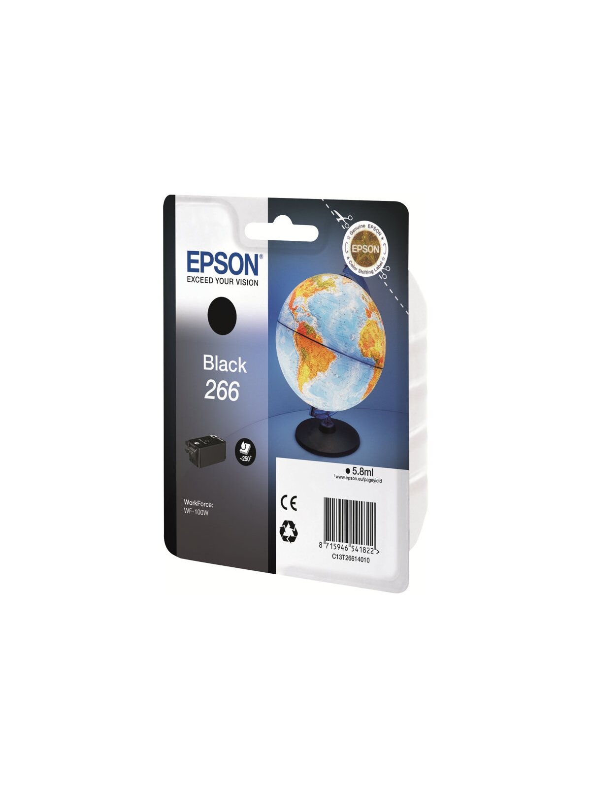 Epson 266 BK Ink Cartridge | Ink | Black Epson 266 BK Ink Cartridge | Ink | Black