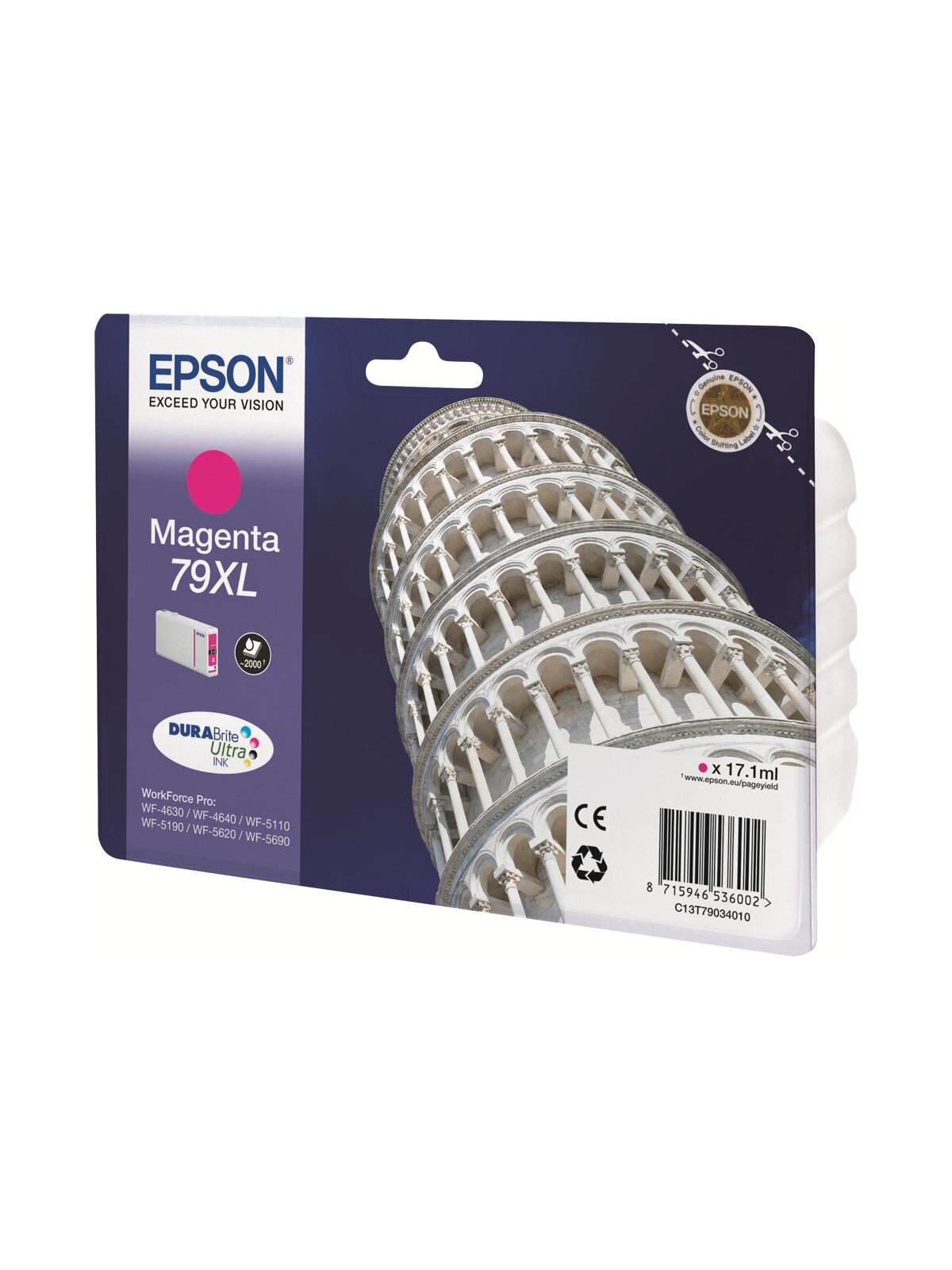 Epson 79XL | C13T79034010 | Inkjet cartridge | Magenta 1 Epson 79XL | C13T79034010 | Inkjet cartridge | Magenta 1