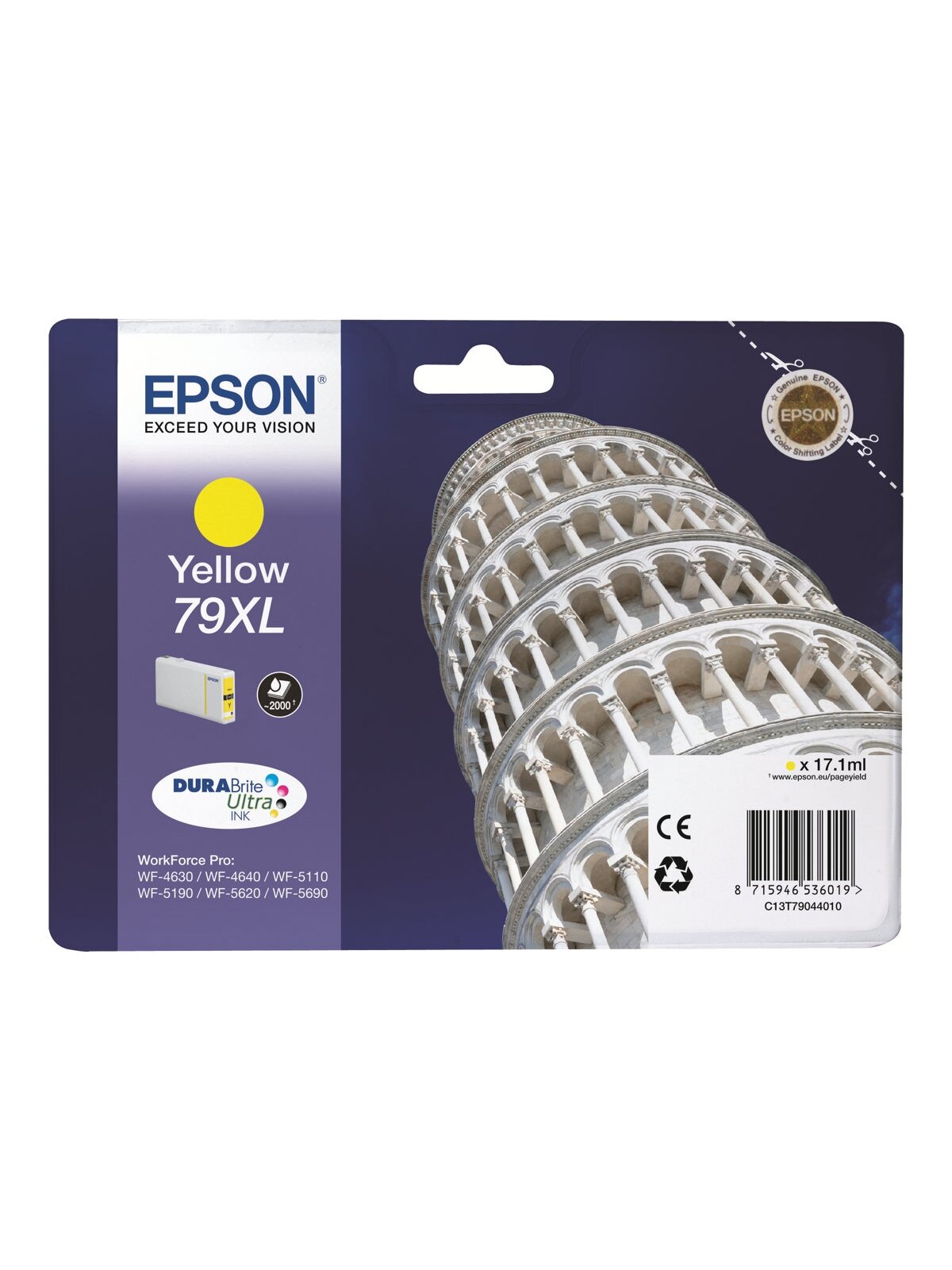 Epson 79XL | C13T79044010 | Inkjet cartridge | Yellow 3 Epson 79XL | C13T79044010 | Inkjet cartridge | Yellow 3