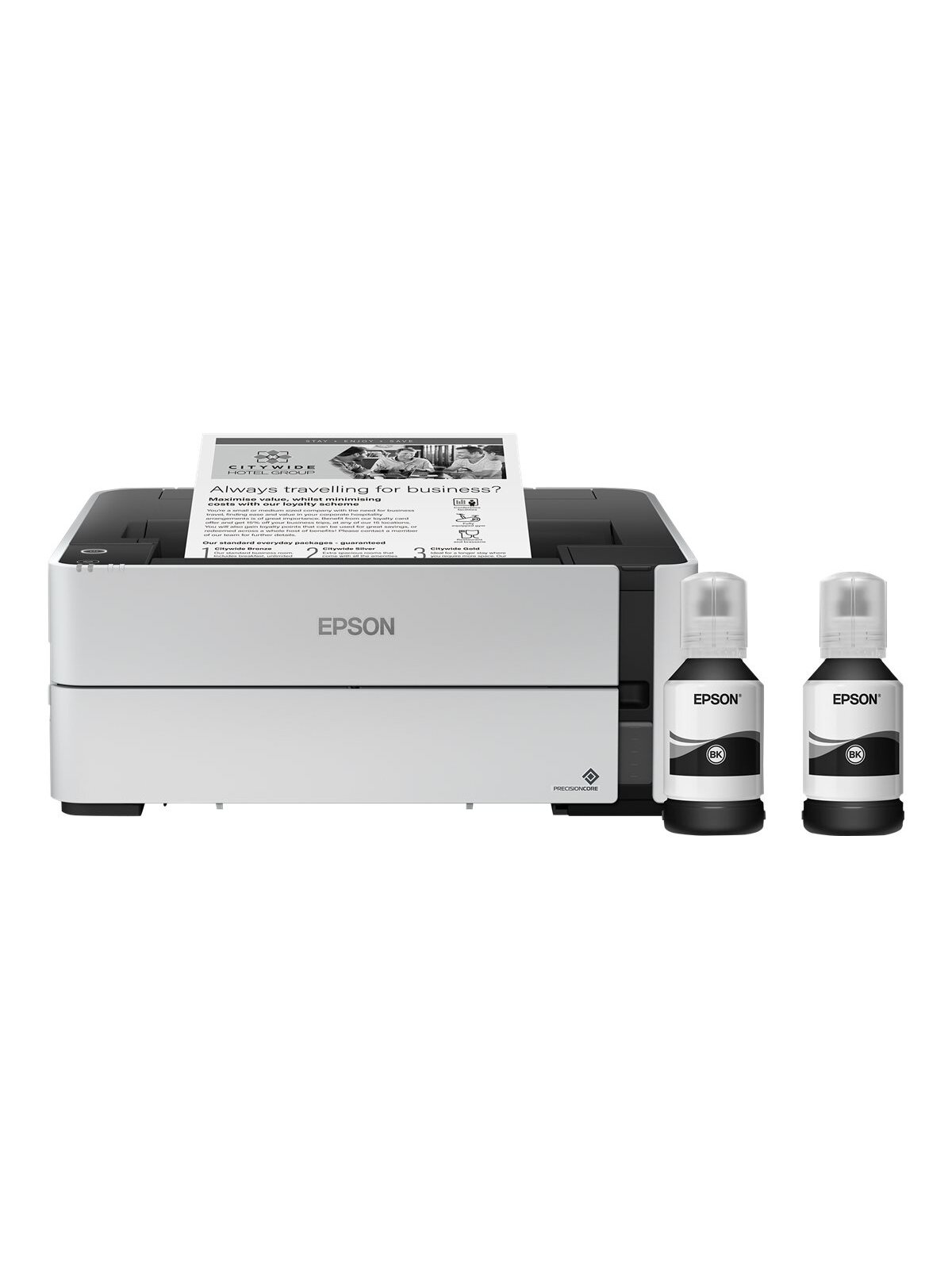 Epson | EcoTank M1170 | Inkjet | Mono | Inkjet Printer | Wi-Fi | White 3