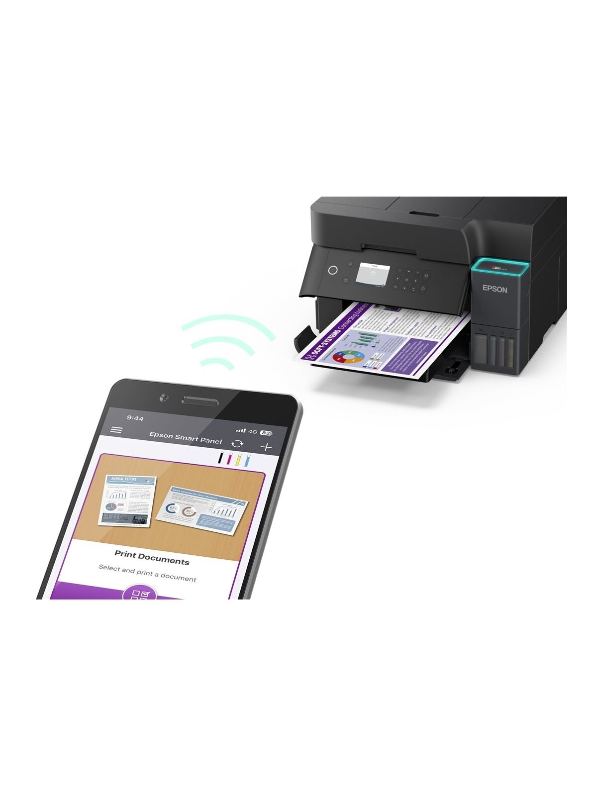 Epson | Multifunctional printer | EcoTank L6370 | Inkjet | Colour | A4 | Wi-Fi | Black 7 Epson | Multifunctional printer | EcoTank L6370 | Inkjet | Colour | A4 | Wi-Fi | Black 7