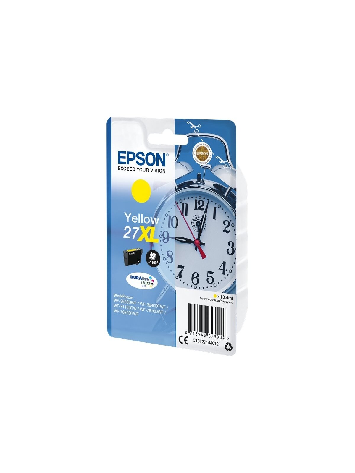 Epson T2714 | 27XL | Ink cartridge | Yellow 1 Epson T2714 | 27XL | Ink cartridge | Yellow 1
