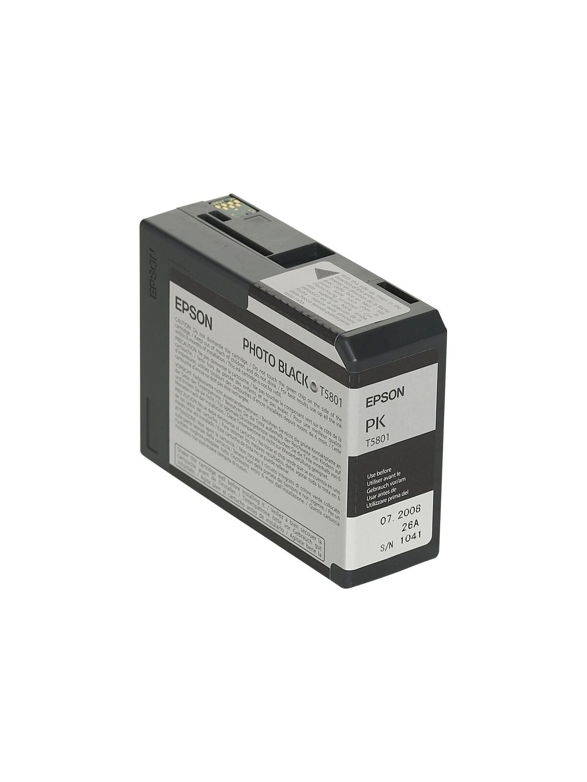 Epson T580100 | Ink cartridge | Photo black Epson T580100 | Ink cartridge | Photo black